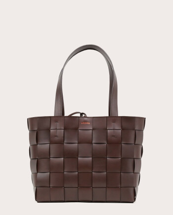 PANE Tote Woven Bag Dark Chocolate-1