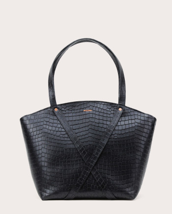 BONDIA Shopper Bag Croco Black-1
