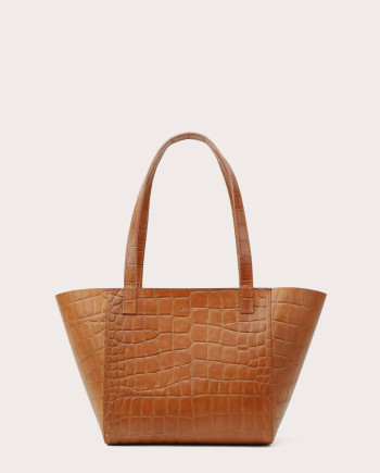 Torba ESTE Regular Zip Shopper Bag Croco Honey-1