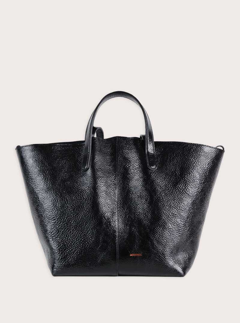 BALLOON Shopper Shiny Black