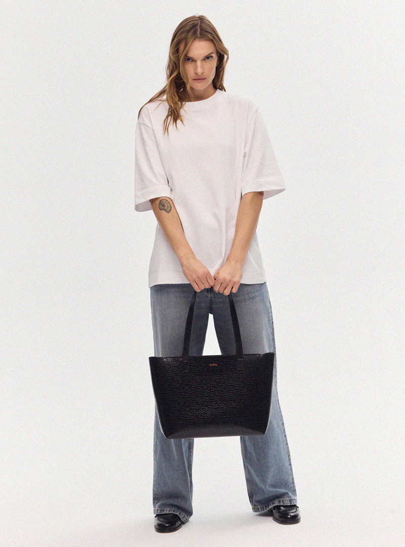 BASIC Shopper Bag Mosaic Black - Image 4