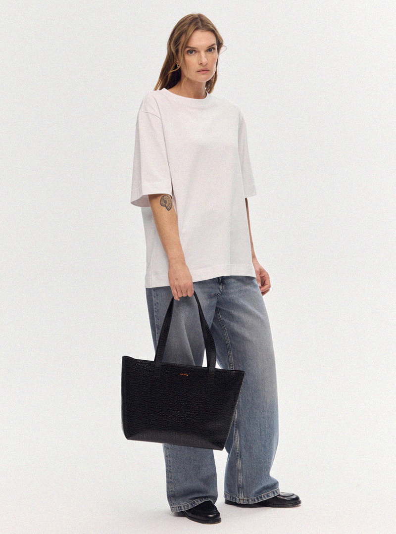 BASIC Shopper Bag Mosaic Black - Image 8