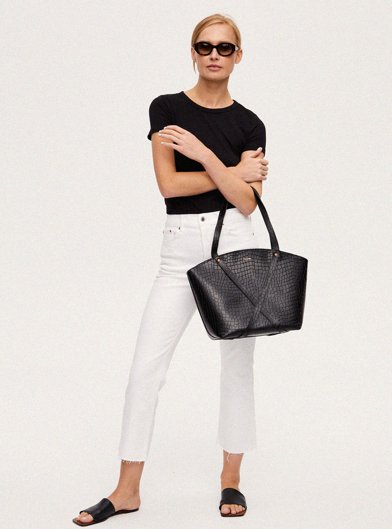 BONDIA Shopper Bag Croco Black - obrazek 5