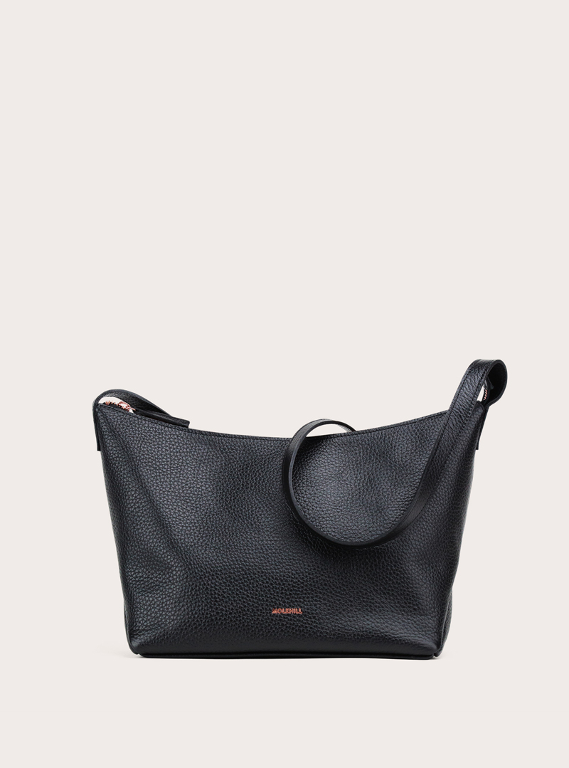 BUNA Crossbody Bag Grained Black