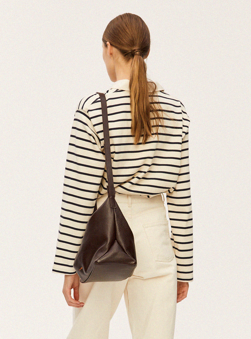 BUNA Crossbody Bag Grained Brown - Image 2