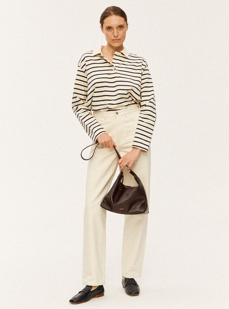 BUNA Crossbody Bag Grained Brown - Image 4