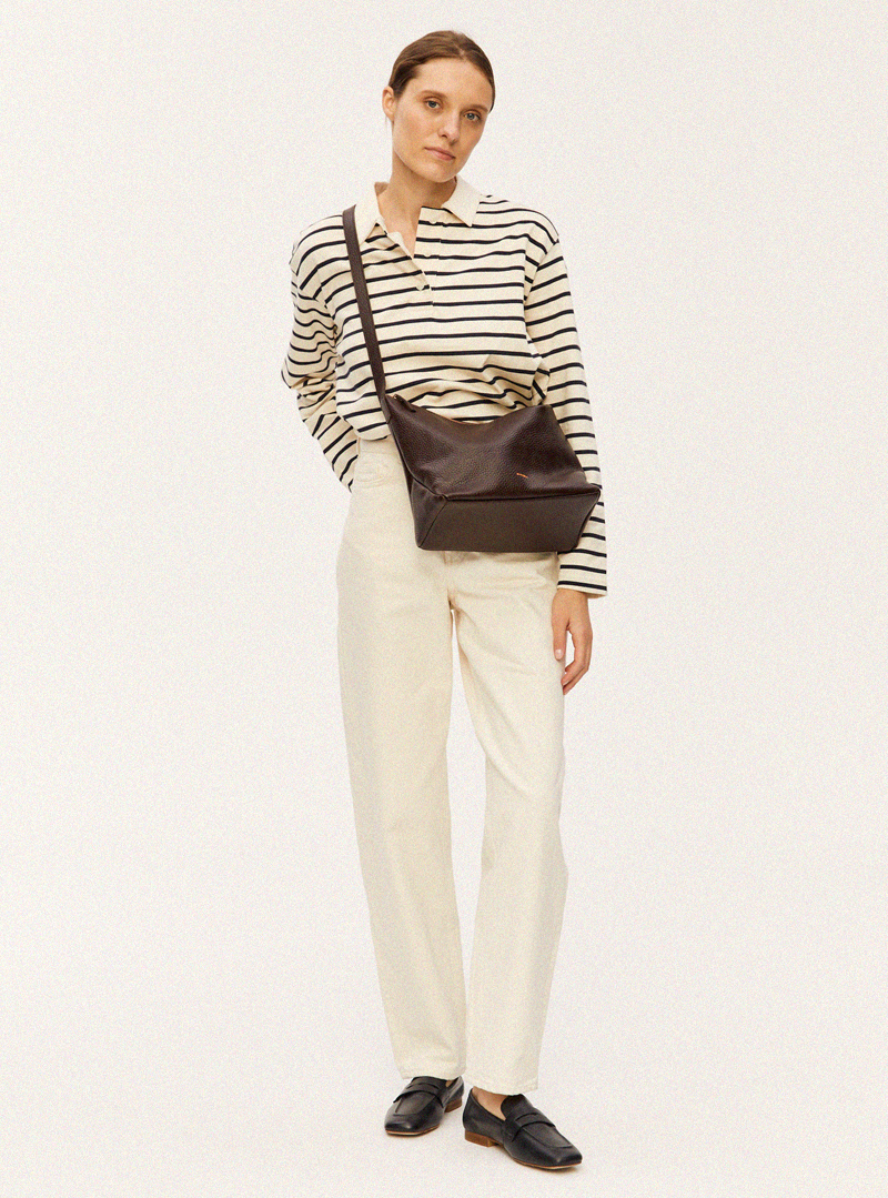 BUNA Crossbody Bag Grained Brown - Image 7