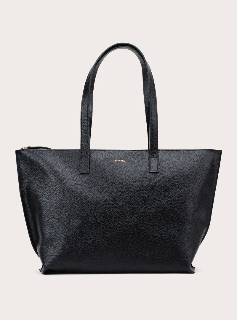 CALMA Shopper Bag Grained Black