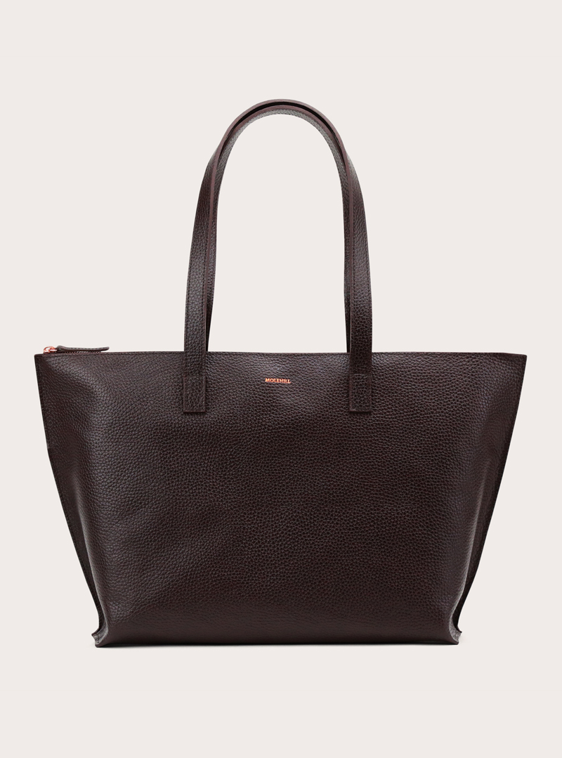 CALMA Shopper Bag Grained Brown