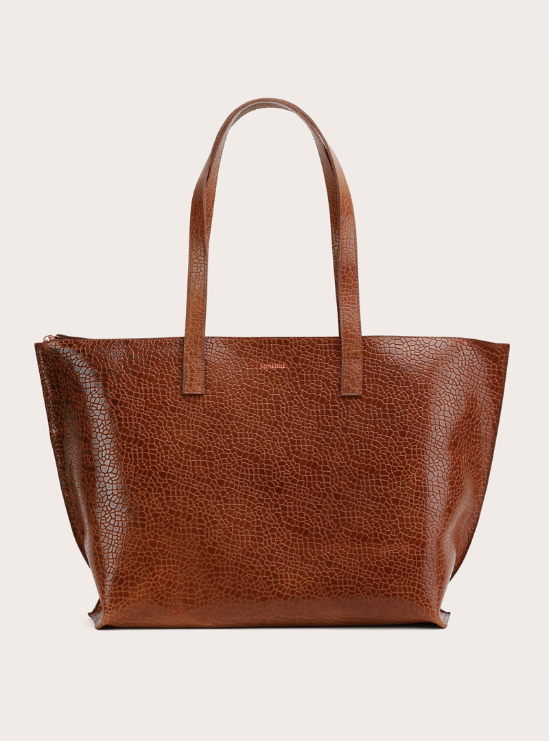 CALMA Shopper Bag Mosaic Brown