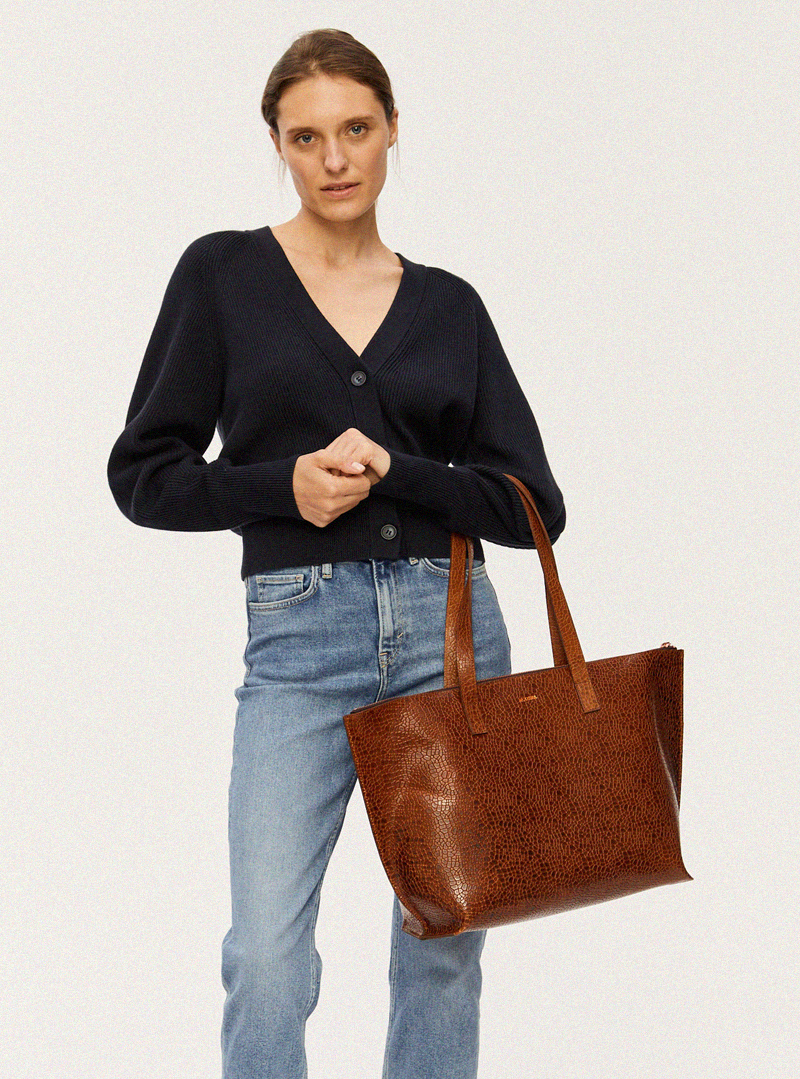 CALMA Shopper Bag Mosaic Brown - Image 3