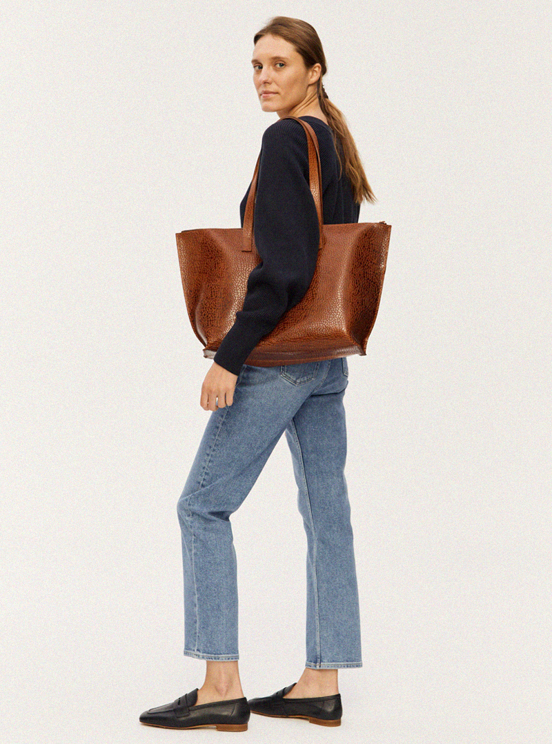 CALMA Shopper Bag Mosaic Brown - Image 8