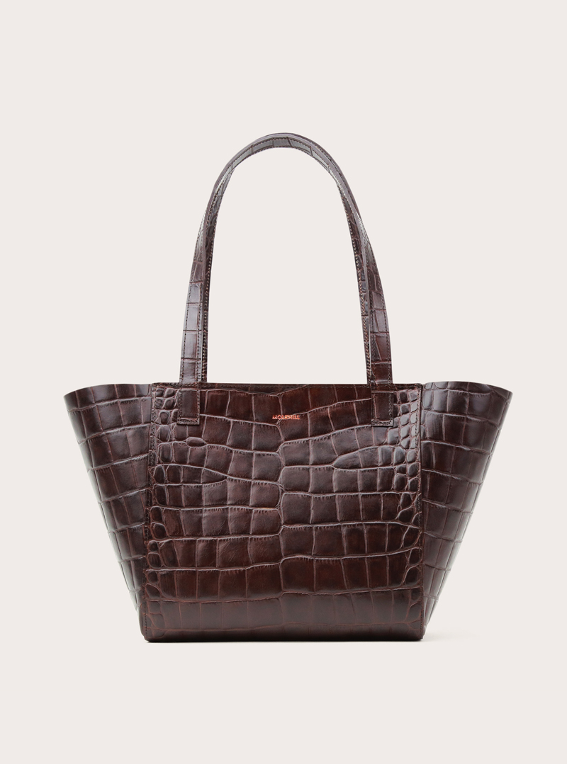 ESTE Regular Zip Shopper Bag Croco 2
