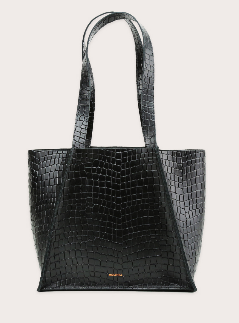 MAURA Fold Bag Croco Black