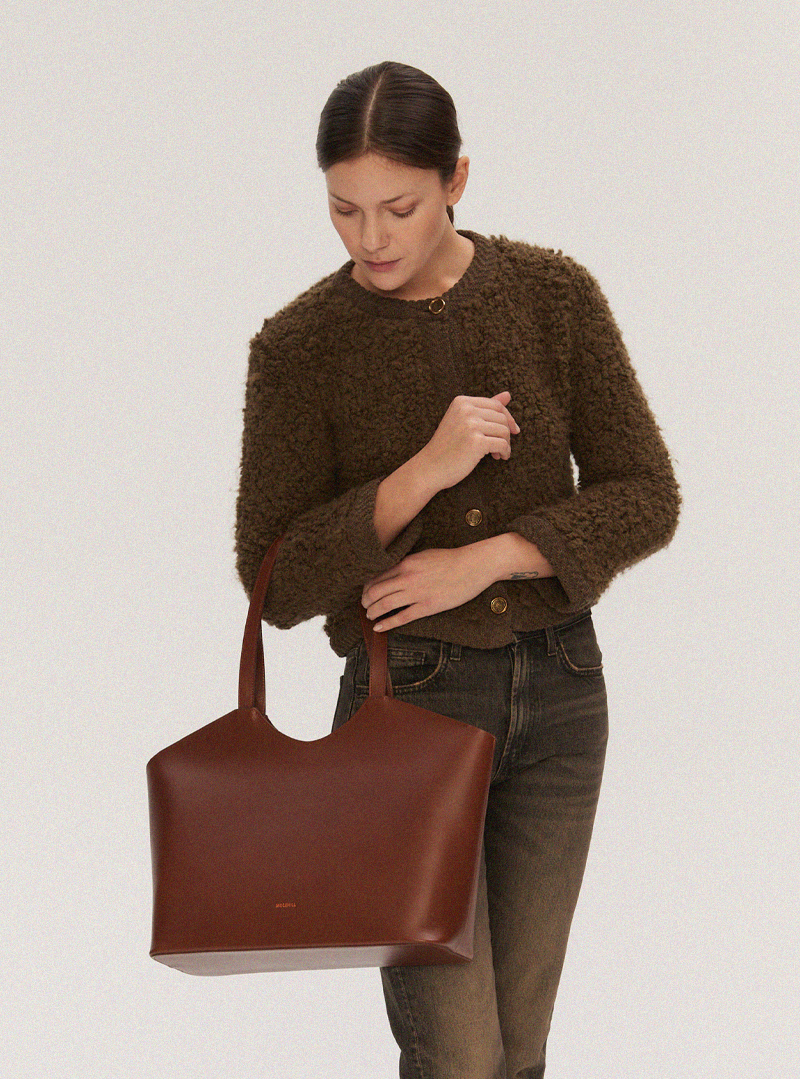 ORA Shopper Bag Light Brown - obrazek 5