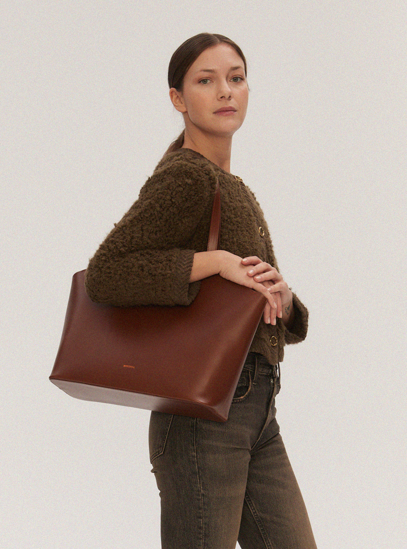 ORA Shopper Bag Light Brown - obrazek 2