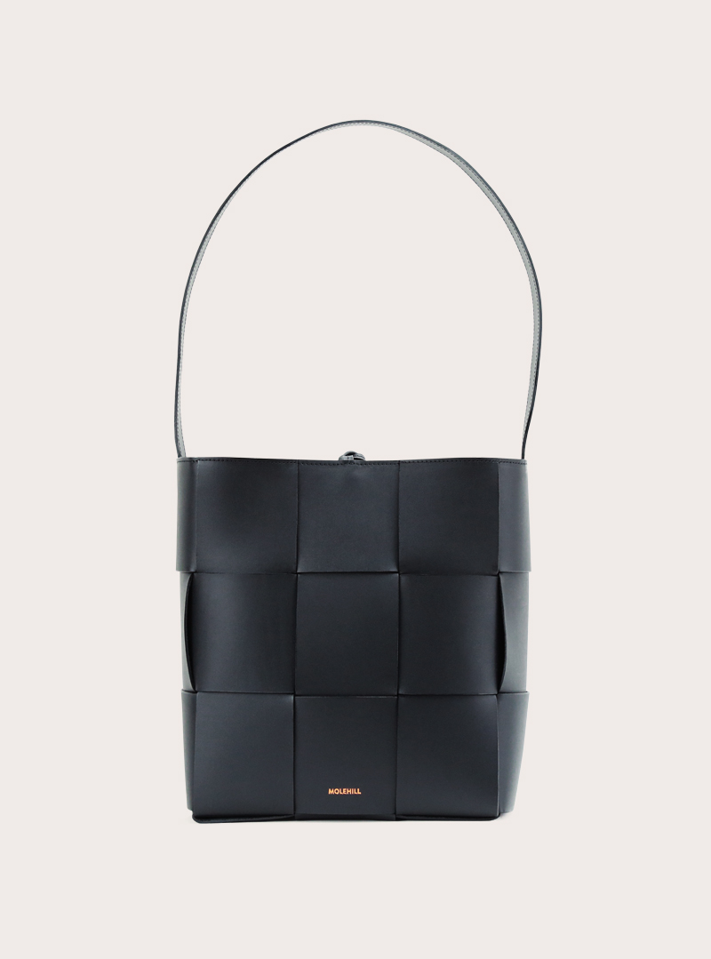 PANE Bucket Woven Bag Black