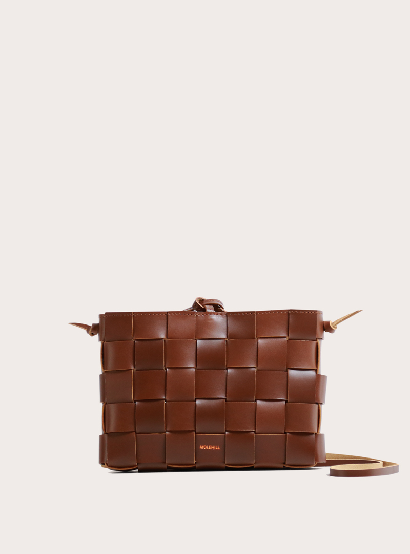 PANE Crossbody Woven Bag Light Brown