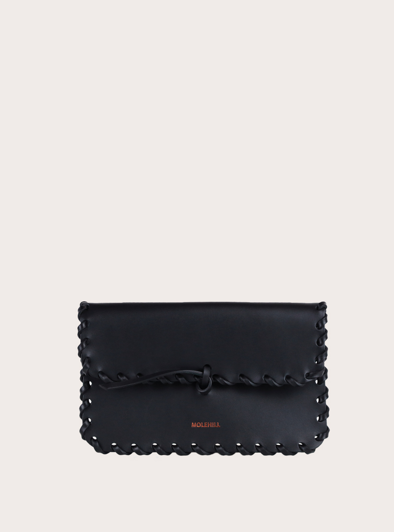 PECORA Crossbody Woven Bag Black