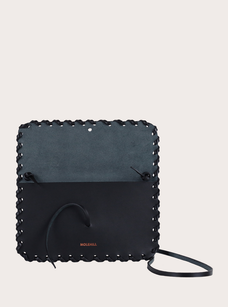PECORA Crossbody Woven Bag Black - Image 3