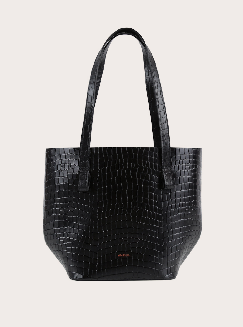 POT Tote Bag Croco Black