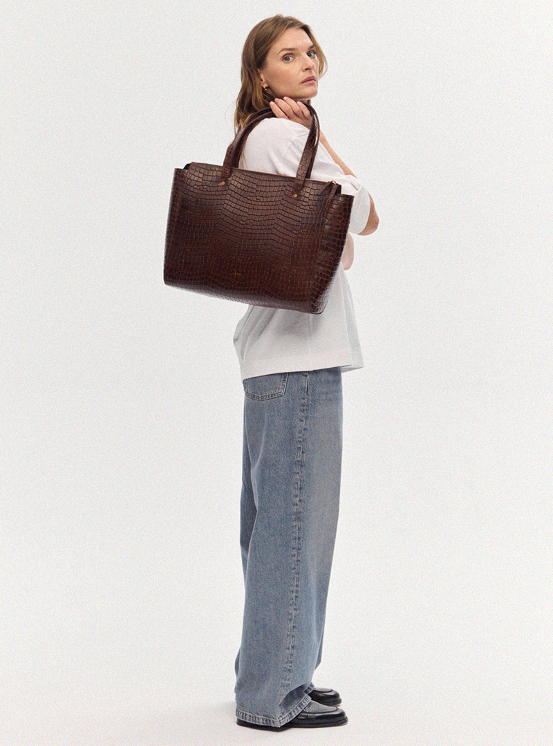 SUR Medium Everyday Bag Croco - Image 5