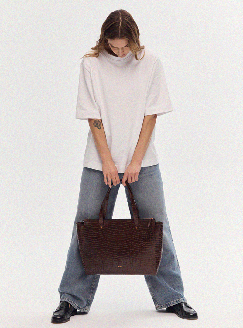 SUR Medium Everyday Bag Croco - Image 6