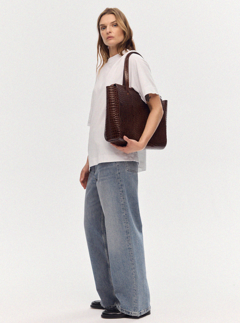 SUR Medium Everyday Bag Croco - Image 8