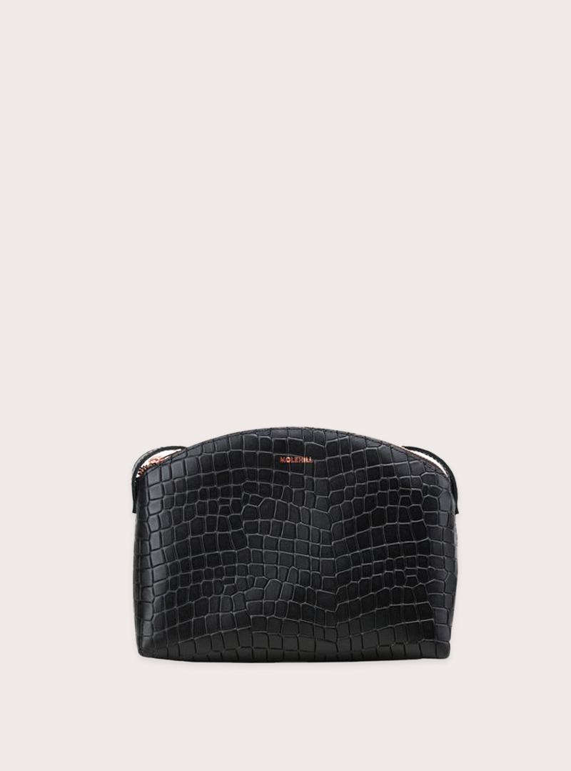 TIMI Crossbody Bag Croco Black