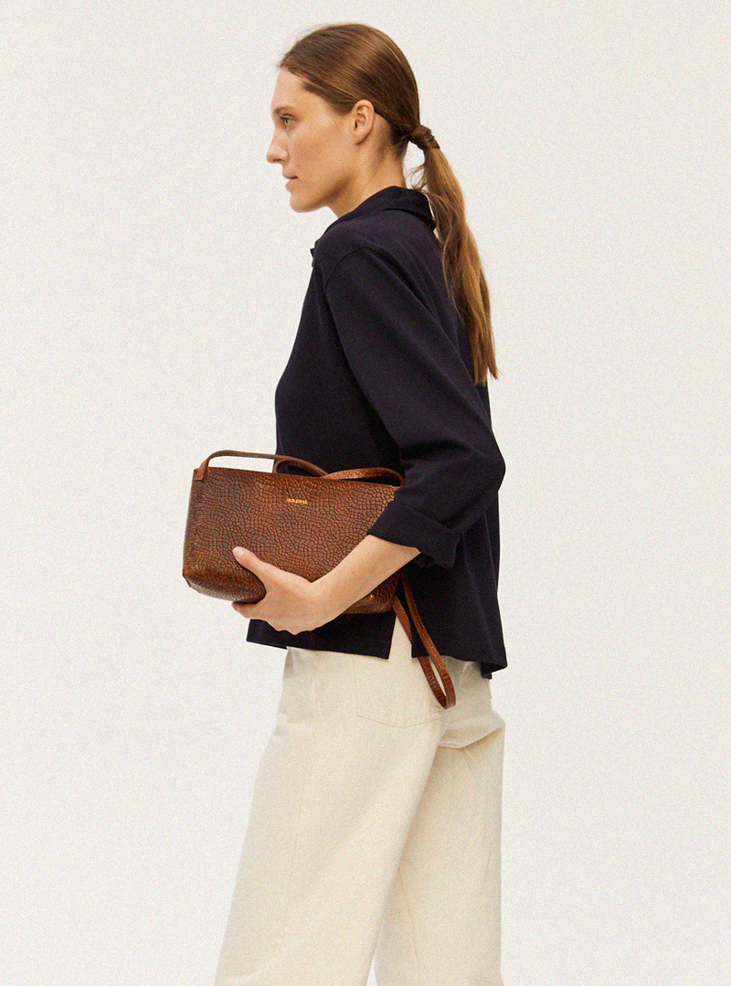 POYA Crossbody Bag Mosaic Brown - Image 2