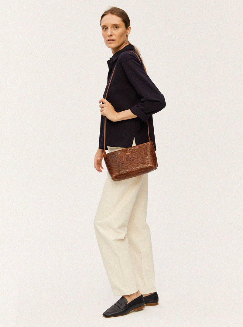 POYA Crossbody Bag Mosaic Brown - Image 6