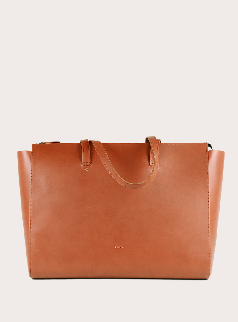 SUR Large Zip Weekender Bag Tan Sample Sale