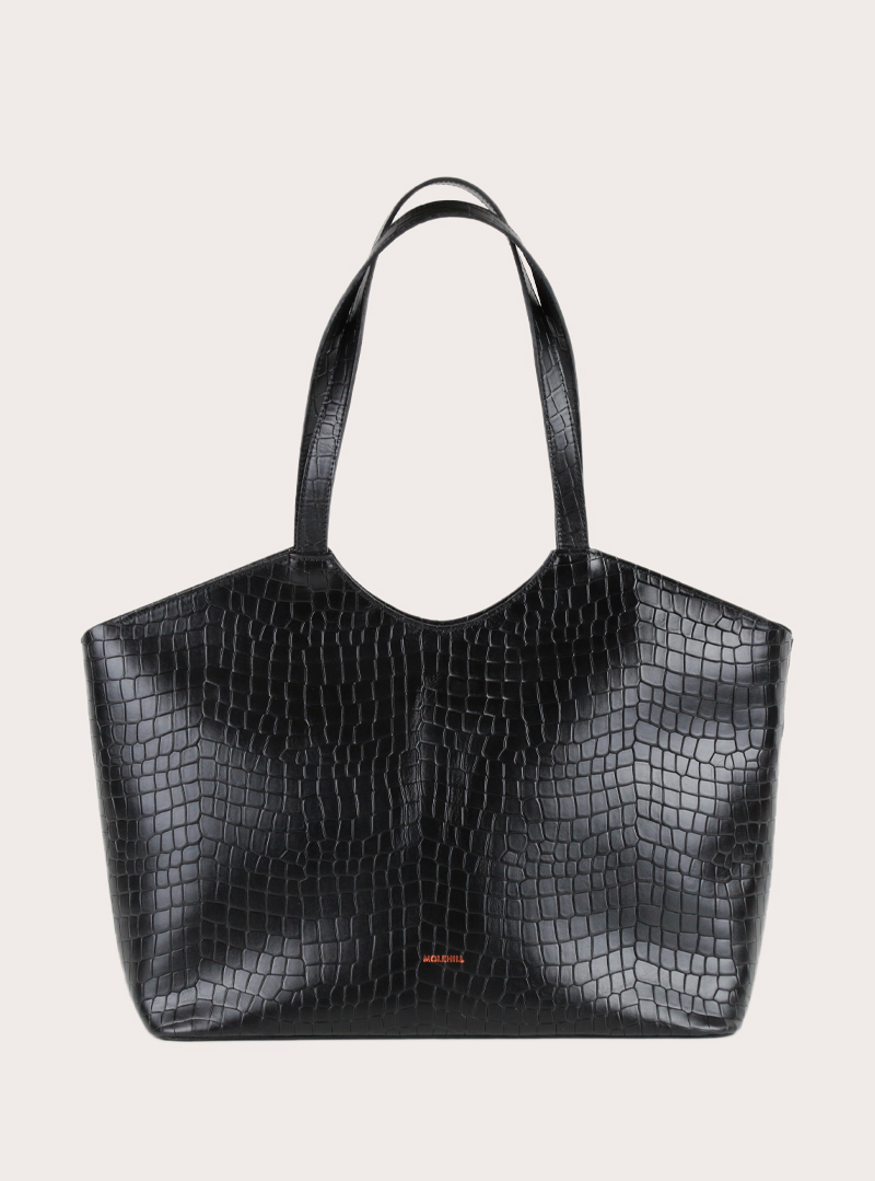 ORA Shopper Bag Croco Black Sample Sale - obrazek 2