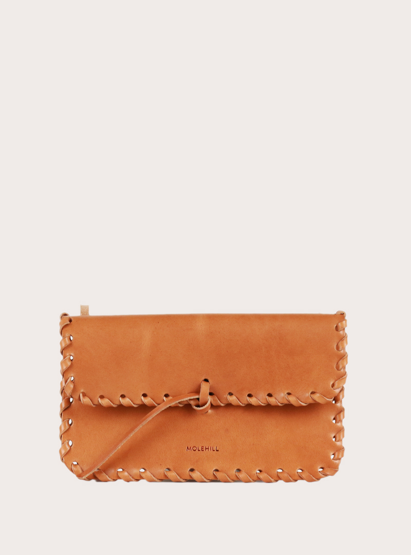 PECORA Crossbody Woven Bag Vintage Natural Sample Sale