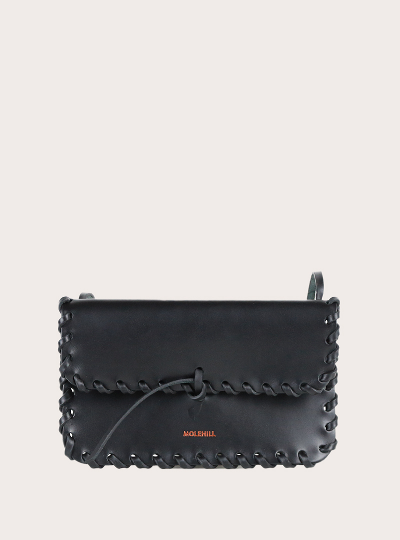 PECORA Crossbody Woven Bag Black Sample Sale