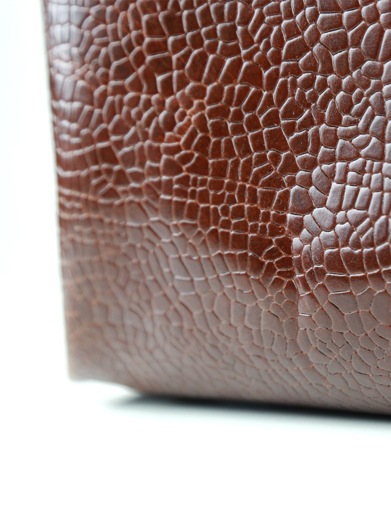 CALMA Shopper Bag Mosaic Dark Brown Sample Sale - obrazek 2