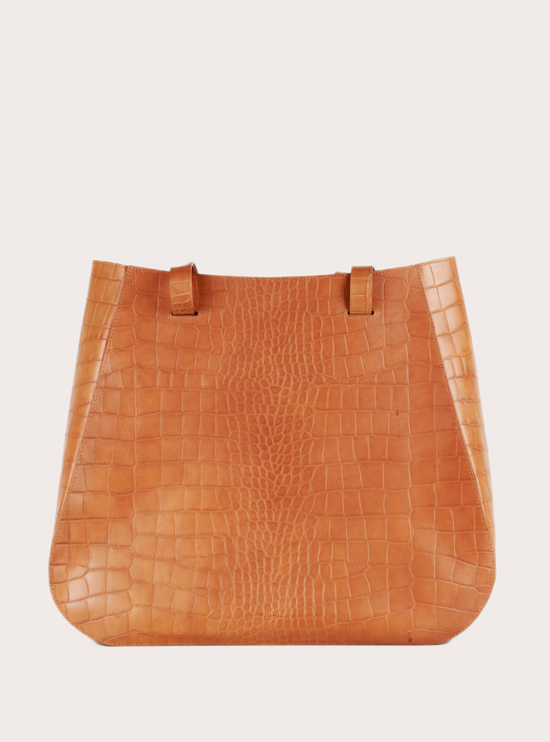 LESA Large Handbag Croco Honey Special Edition Sample Sale