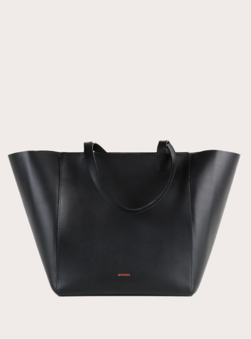 ESTE Medium Zip Shopper Bag Black Sample Sale