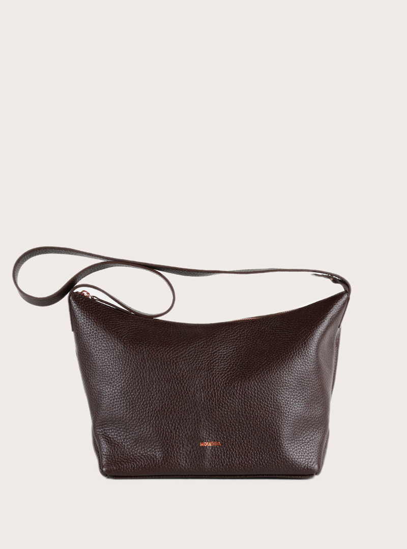 BUNA Crossbody Bag Grained Brown Sample Sale